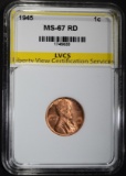 1945 LINCOLN CENT LVCS SUPERB GEM