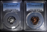 2 - PCGS PR70DCAM; 1976-S DIME &