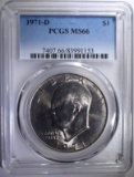 1971-D IKE DOLLAR PCGS MS66