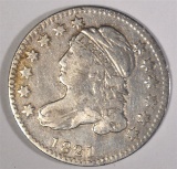 1821 CAPPED BUST DIME VF