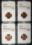 4 - 1975 LINCOLN CENTS NGC MS66RD