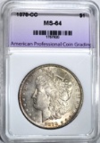 1878-CC MORGAN DOLLAR, APCG CH/GEM BU