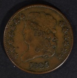 1825 CLASSIC HEAD HALF CENT  XF/AU