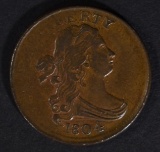 1804 DRAPED BUST HALF CENT  XF+