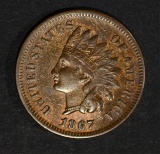 1867 INDIAN HEAD CENT  AU