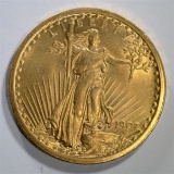 1907 $20 ST GAUDENS GOLD  CH BU