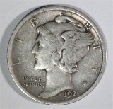 1921 MERCURY DIME  XF