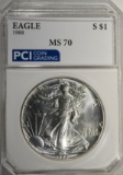 1988 AMERICAN SILVER EAGLE $1