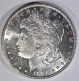 1884 MORGAN DOLLAR  GEM BU PL