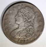 1836 BUST HALF DOLLAR, F/VF