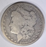 1890-CC MORGAN DOLLAR  VG