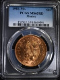 1956 Mo MEXICO 50 CENTAVOS, PCGS MS-65 RED