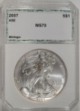 2007 AMERICAN SILVER EAGLE PCI PERFECT GEM BU