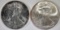 1994 & 1996 BU AMERICAN SILVER EAGLES