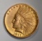 1911 D $10.00 GOLD INDIAN  AU/BU