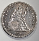 1841 SEATED DOLLAR  CH BU