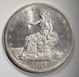 1875-CC TRADE DOLLAR  CH BU+