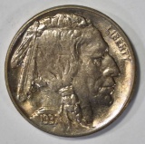 1937-S BUFFALO NICKEL, CH BU