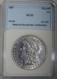 1897 MORGAN DOLLAR NNC CH BU