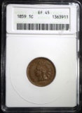 1859 INDIAN CENT ANACS EF-45