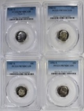 4 - PCGS PR70DCAM ROOSEVELT DIMES;