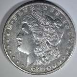 1892-CC MORGAN DOLLAR  AU
