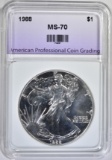 1988 AMERICAN SILVER EAGLE APCG PERFECT GEM BU