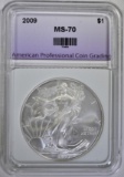 2009 AMERICAN SILVER EAGLE APCG PERFECT GEM BU