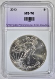 2013 AMERICAN SILVER EAGLE APCG PERFECT GEM BU