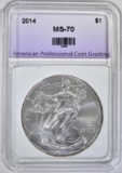 2014 AMERICAN SILVER EAGLE APCG PERFECT GEM BU