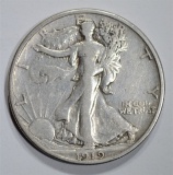 1919-S WALKING LIBERTY HALF DOLLAR  XF