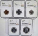 1961 COMPLETE PROOF SET ALL NGC PF67