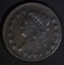 1812 LARGE CENT XF CLEANED