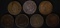 1859, 60, 62, 3-63 & 1-64LOWER GRADE INDIAN CENTS