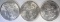 1-1885 & 2-1890 BU MORGAN DOLLARS