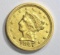 1847-O $2 1/2 GOLD LIBERTY  UNC