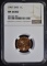 1967 SMS LINCOLN CENT NGC MS68 RD