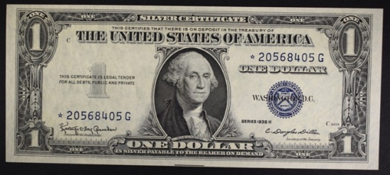 1935 H $1 SILVER CERTIFICATE  GEM CU