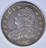 1834 BUST HALF DOLLAR AU/BU