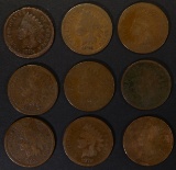 1-1873, 2-74, 1-76 & 5-1879 INDIAN CENTS