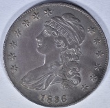 1836 BUST HALF DOLLAR AU