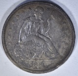 1860-O SEATED DOLLAR  CH BU