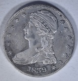 1839-O CAPPED HALF DOLLAR  AU/BU
