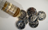 PROOF ROLL OF MIXED DATE 40% SILVER HALVES