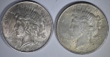 2 - 1924 PEACE DOLLARS