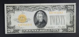 1928 $20 GOLD CERTIFICATE CH.AU