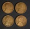 4 1914-S LINCOLN CENTS FINE OR BETTER