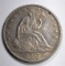 1857 SEATED LIBERTY HALF DOLLAR, AU