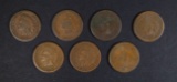 2-1884 & 5-1885 AVE CIRC INDIAN CENTS