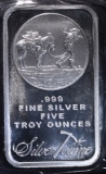 FIVE OUNCE .999 SILVER BAR (SILVERTOWNE)